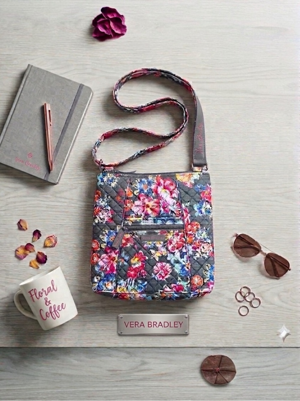Vera Bradley Zip Top Hipster – Pretty Posies